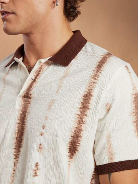 CAHOOT Tie-Dye Tactile Polo T-Shirt