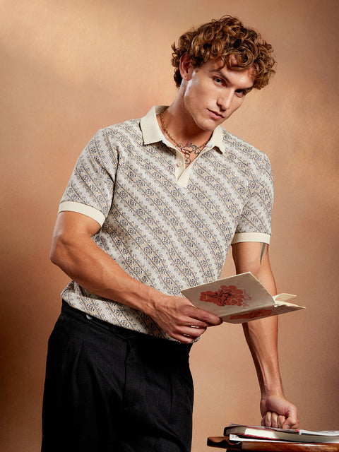 CAHOOT Flora-Slant Polo T-Shirt