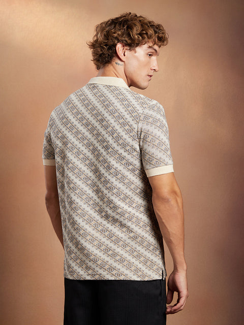 CAHOOT Flora-Slant Polo T-Shirt