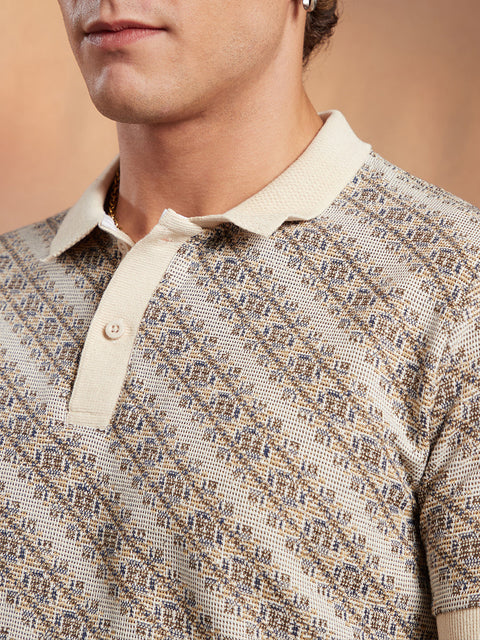 CAHOOT Flora-Slant Polo T-Shirt