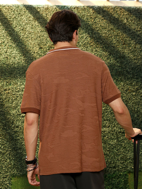 HookdTactile-Knitted Polo T-Shirt