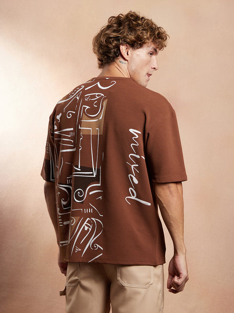 CTRL CLUB Boxy Folk-Wave T-Shirt