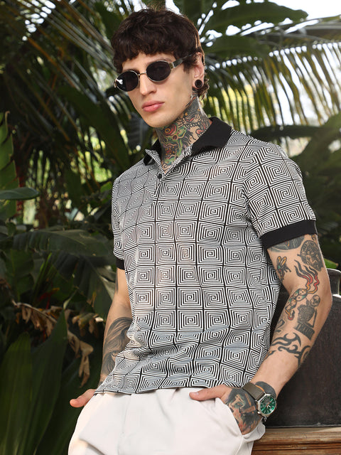 Behookd Optical-Illusion Polo T-Shirt
