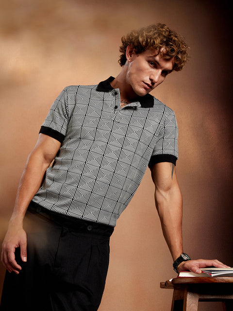 Behookd Optical-Illusion Polo T-Shirt