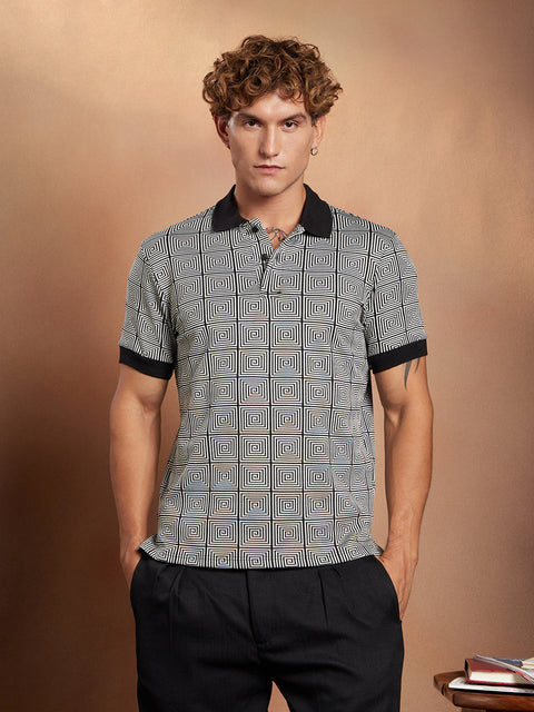 Behookd Optical-Illusion Polo T-Shirt