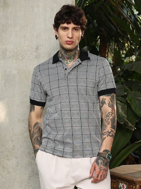 Behookd Optical-Illusion Polo T-Shirt