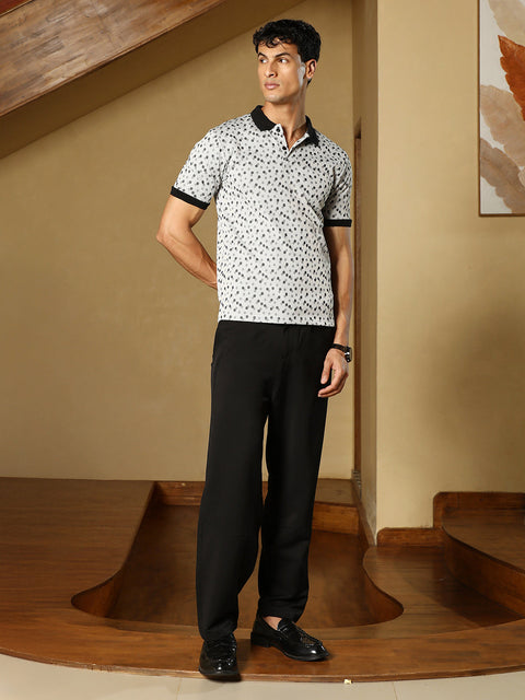 Known Shadowed-Polka Polo T-Shirt
