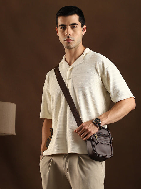 STARCAST Coil-Tactile Cuban Polo T-Shirt