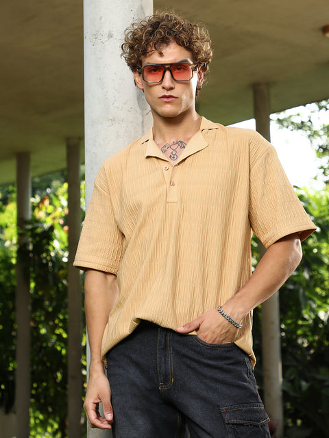 CTRL CLUB Bubble Cuban Polo T-Shirt