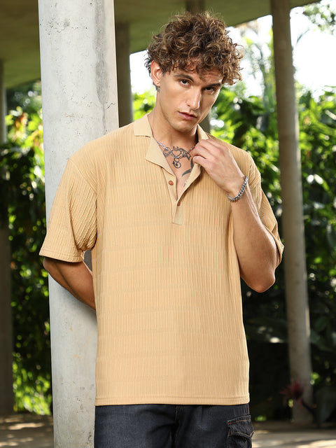 CTRL CLUB Bubble Cuban Polo T-Shirt