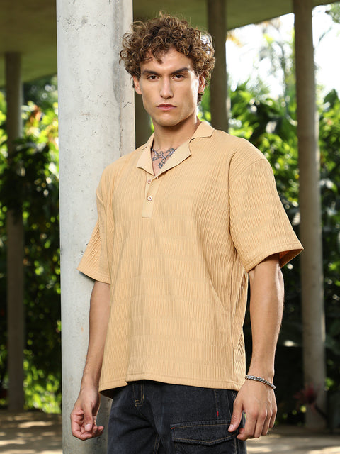 CTRL CLUB Bubble Cuban Polo T-Shirt