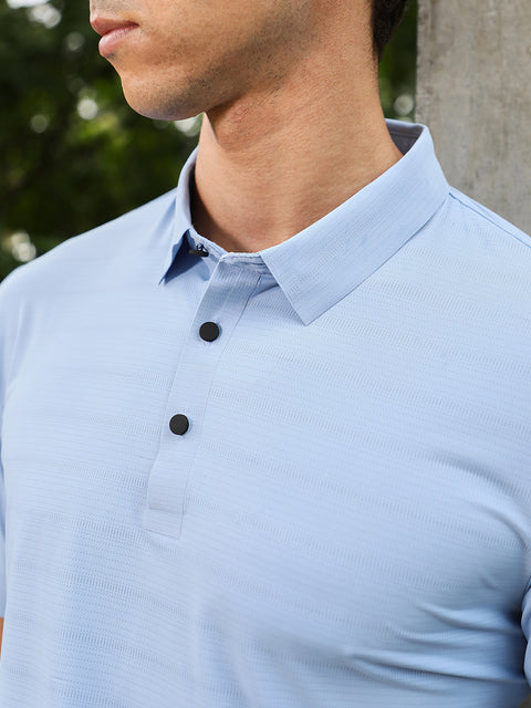 Just Be Seamless Gradient-Texture Polo T-Shirt