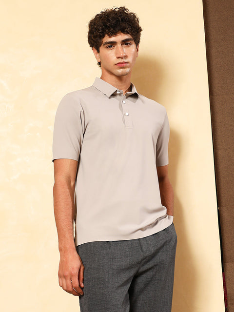 OneKind Seamless Grid Polo T-Shirt