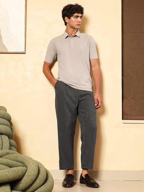 OneKind Seamless Grid Polo T-Shirt