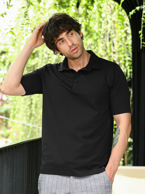 Iconic Everyday Seamless Lined Polo T-Shirt