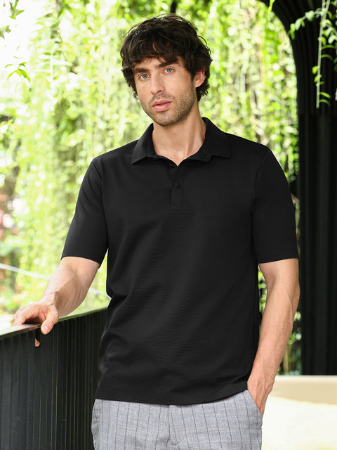 Iconic Everyday Seamless Lined Polo T-Shirt