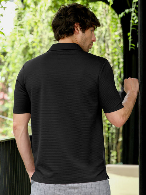 Iconic Everyday Seamless Lined Polo T-Shirt