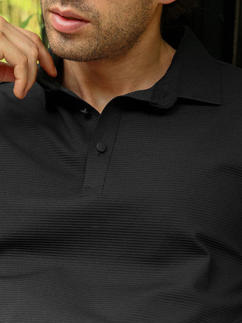 Iconic Everyday Seamless Lined Polo T-Shirt