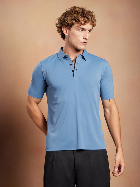 STARCAST Seamless Solid Polo T-Shirt