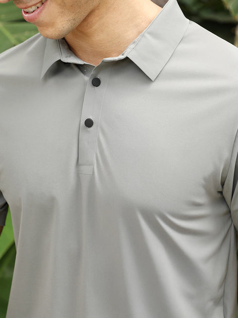 Just Be Seamless Solid Polo T-Shirt