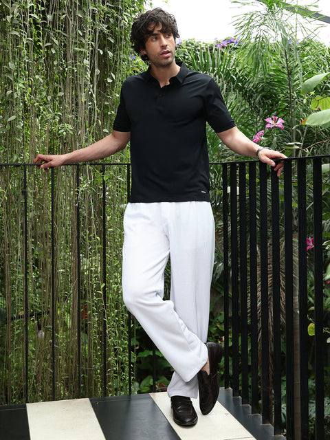 Take Two Men T-Shirt Seamless Solid Polo T-Shirt