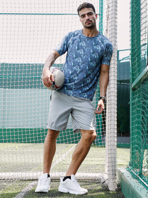 XYNG Panel-Swirl Activewear T-Shirt