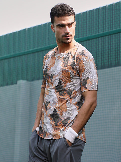 XYNG Blur-Imprint Activewear T-Shirt