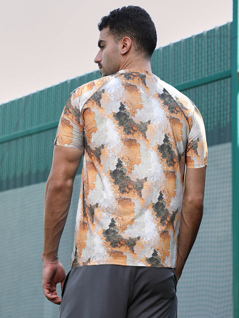 XYNG Blur-Imprint Activewear T-Shirt