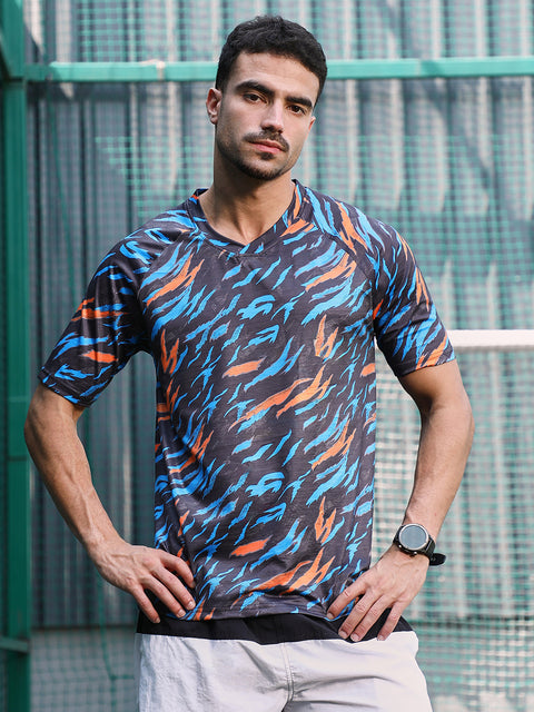 XYNG Block-Swirl Activewear T-Shirt