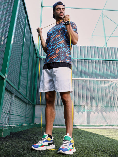 XYNG Block-Swirl Activewear T-Shirt