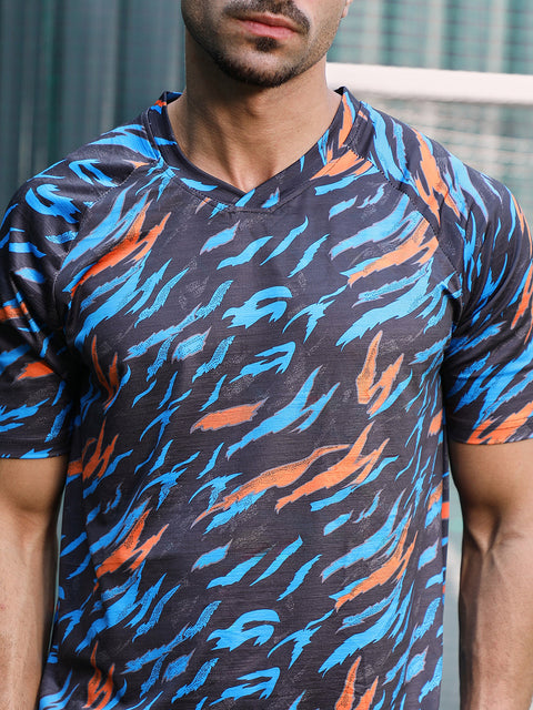 XYNG Block-Swirl Activewear T-Shirt