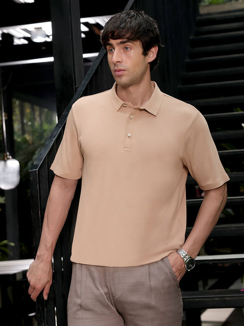 Iconic Everyday Seamless Ribbed Polo T-Shirt