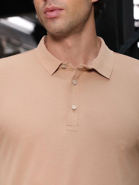 Iconic Everyday Seamless Ribbed Polo T-Shirt