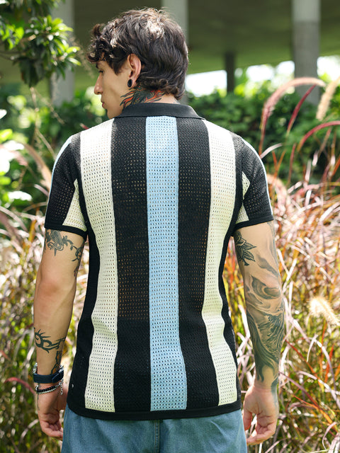 HookdPanel-Knit Polo T-Shirt