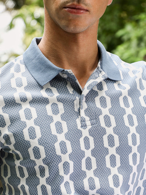 Just Be Link-Jacquard Polo T-Shirt