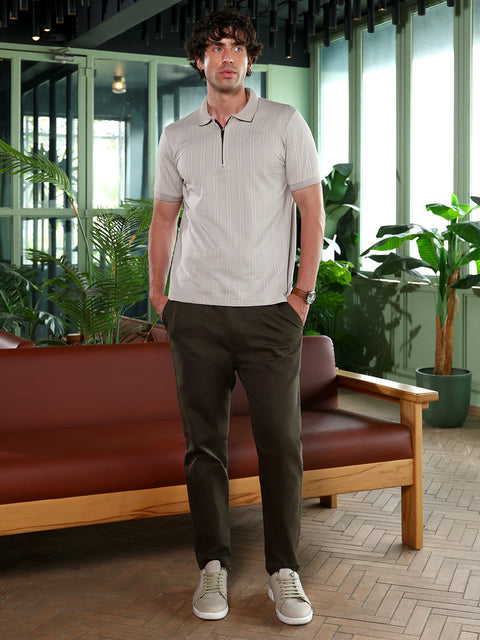 Take 2 Chalk-Striped Polo T-Shirt