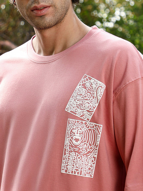 Runway Gods Animal-Farm Imprint Oversized T-Shirt