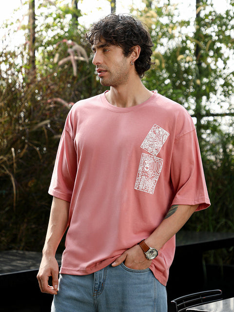 Runway Gods Animal-Farm Imprint Oversized T-Shirt