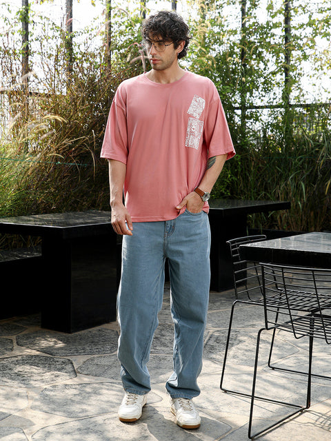 Runway Gods Animal-Farm Imprint Oversized T-Shirt