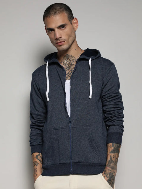 CTRL CLUB Zip-Front Hoodie With Contrast Drawstring