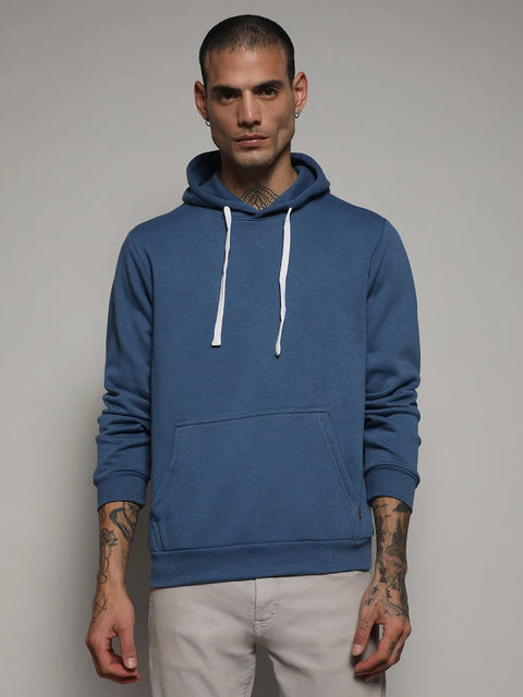 CTRL CLUB Pullover Hoodie With Contrast Drawstring