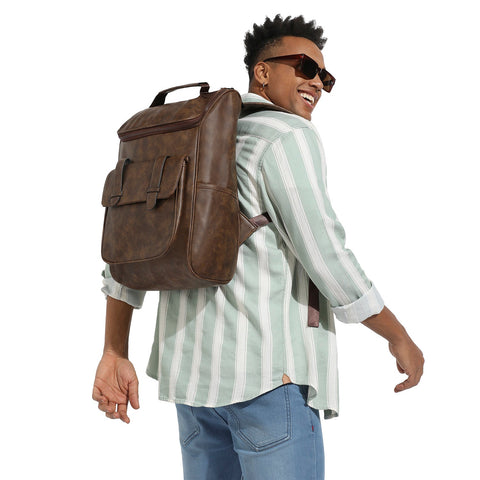 CAHOOT Men's The On-The-Go Backpack - Pecan Brown
