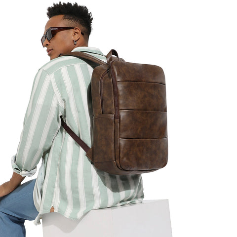 CAHOOT Men's The Daily Essential Backapack - Mocha Brown