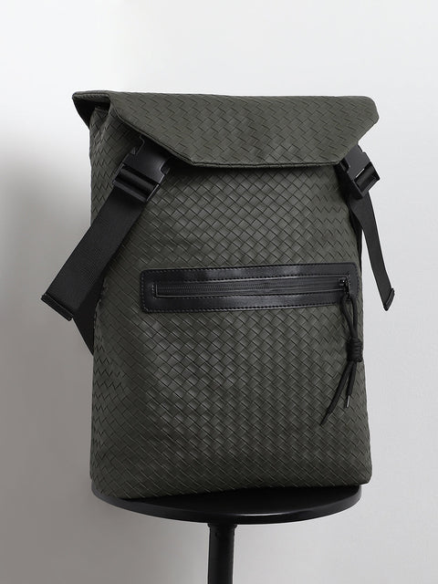 CAHOOT Men's The Basket Weave Backpack - Army Green