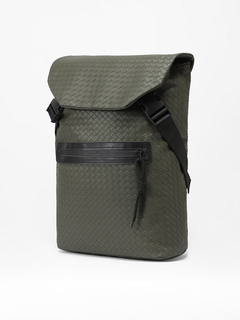 CAHOOT Men's The Basket Weave Backpack - Army Green