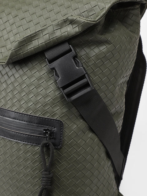 CAHOOT Men's The Basket Weave Backpack - Army Green