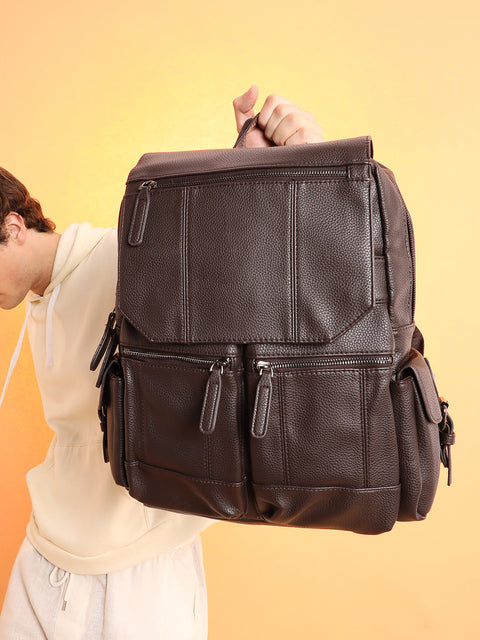 CAHOOT Men's The City Trek Backpack - Coffee Brown