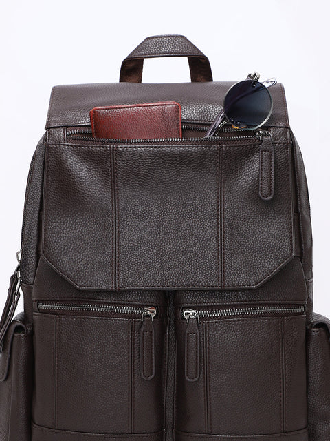 CAHOOT Men's The City Trek Backpack - Coffee Brown