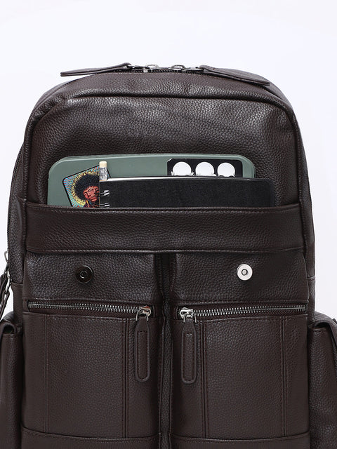 CAHOOT Men's The City Trek Backpack - Coffee Brown