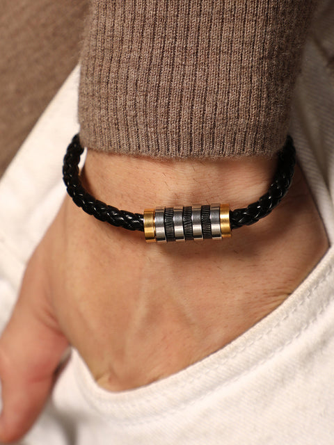 Chaos - The Braided Leather Bracelet